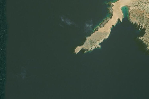 Satellitenbild der Umgebung von Ákra Stení Poúnta