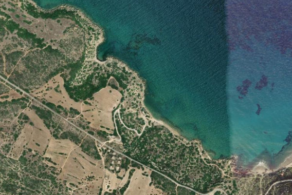 Satellitenbild der Umgebung von Sandouka Beach