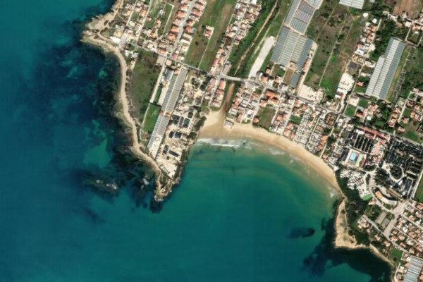 Δορυφορική εικόνα της περιοχής γύρω από Cava di Mistretta