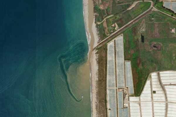 Δορυφορική εικόνα της περιοχής γύρω από Fiume Amato