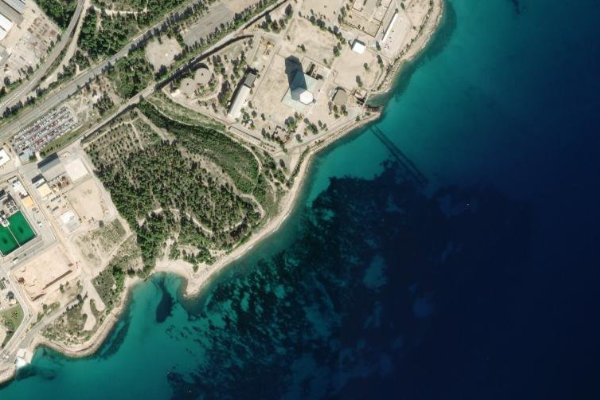 Δορυφορική εικόνα της περιοχής γύρω από Barranc de Llèria