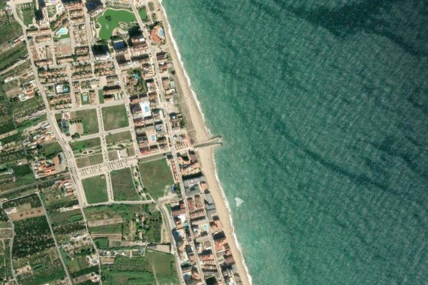 Δορυφορική εικόνα της περιοχής γύρω από Séquia de Ripoll