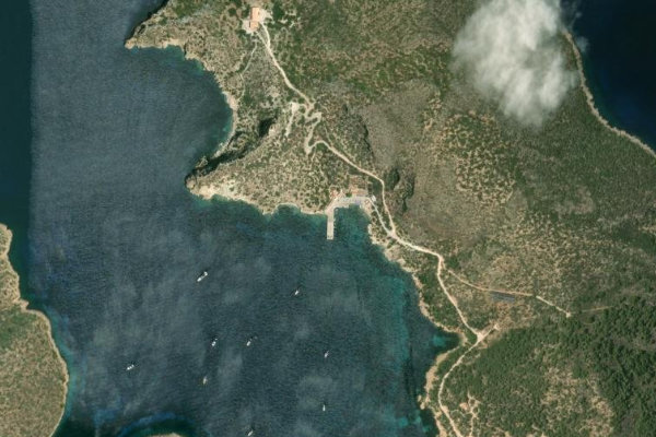 Δορυφορική εικόνα της περιοχής γύρω από Palma · τομέας κυματοθραύστη