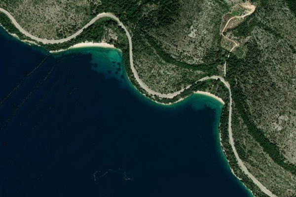Δορυφορική εικόνα της περιοχής γύρω από Divići