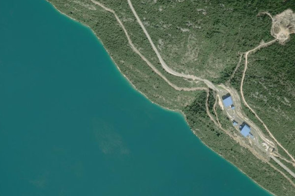 Δορυφορική εικόνα της περιοχής γύρω από Duba Stonska