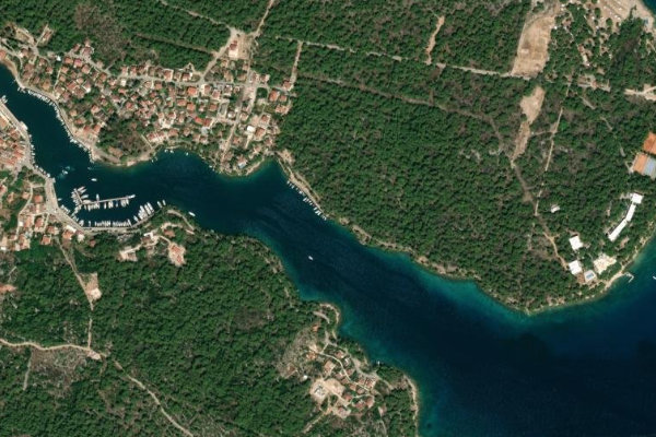 Δορυφορική εικόνα της περιοχής γύρω από Nova Poštica