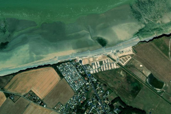Δορυφορική εικόνα της περιοχής γύρω από Le Grand Sable