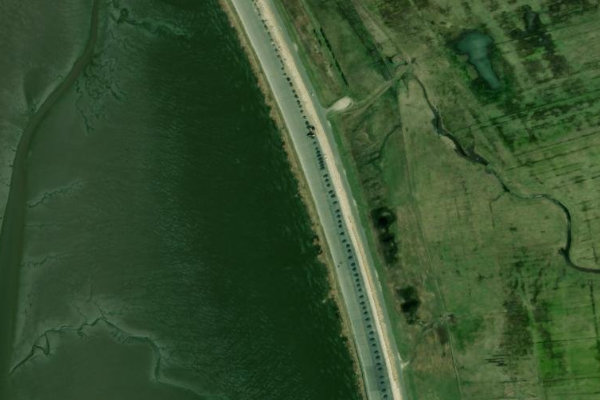 Δορυφορική εικόνα της περιοχής γύρω από Katingsiel