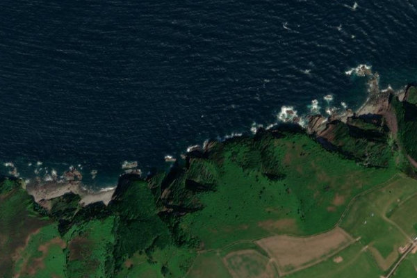 Δορυφορική εικόνα της περιοχής γύρω από Elwill Bay