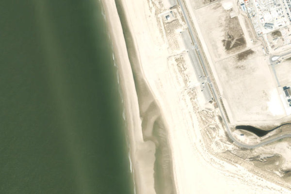 Δορυφορική εικόνα της περιοχής γύρω από Maasvlakte 2