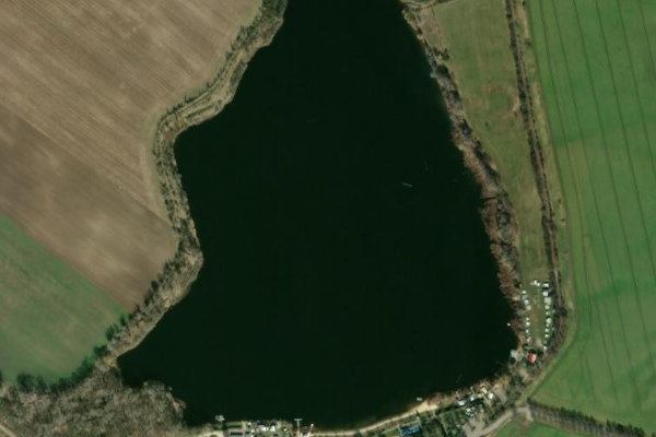 Δορυφορική εικόνα της περιοχής γύρω από Löderburger See