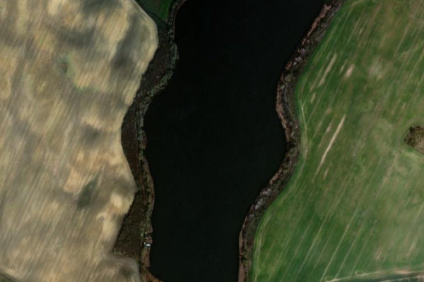 Δορυφορική εικόνα της περιοχής γύρω από Plather See