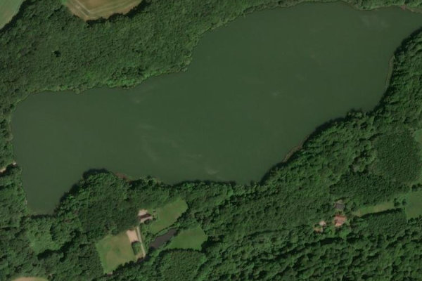 Δορυφορική εικόνα της περιοχής γύρω από Ukleisee (Eutin)