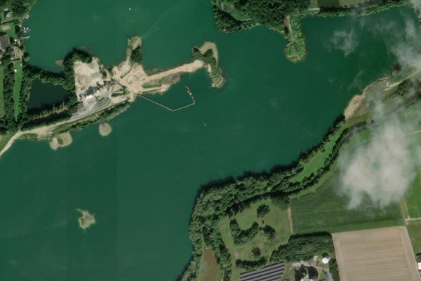 Δορυφορική εικόνα της περιοχής γύρω από Heddinghauser See