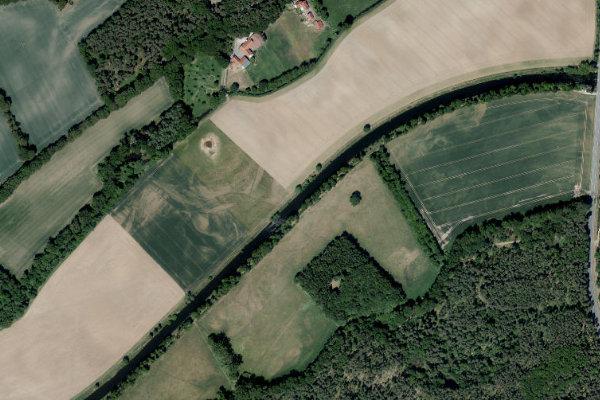 Δορυφορική εικόνα της περιοχής γύρω από Ems (Sassenberg)
