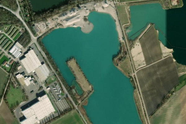 Δορυφορική εικόνα της περιοχής γύρω από Pfarrwiesensee