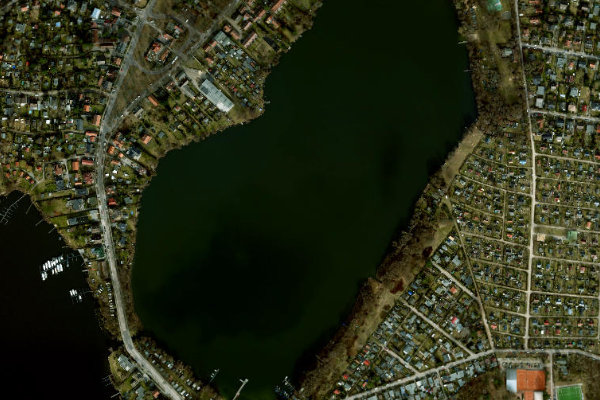 Δορυφορική εικόνα της περιοχής γύρω από Heiligensee