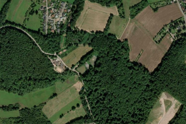 Δορυφορική εικόνα της περιοχής γύρω από Dörrenbach Teich (Püttlingen)