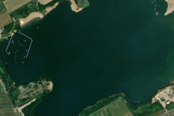 Δορυφορική εικόνα της περιοχής γύρω από Straberger See