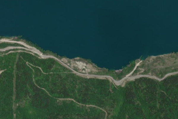 Δορυφορική εικόνα της περιοχής γύρω από Embalse de Yesa