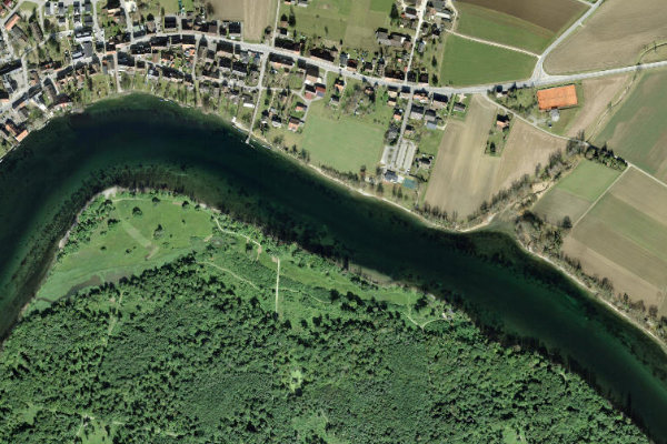 Δορυφορική εικόνα της περιοχής γύρω από Thurgau (TG) (Büsingen)