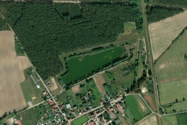 Δορυφορική εικόνα της περιοχής γύρω από Carp lake 333 (Popowo)