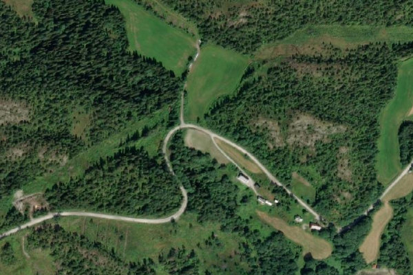 Δορυφορική εικόνα της περιοχής γύρω από Fossåa · ακτή