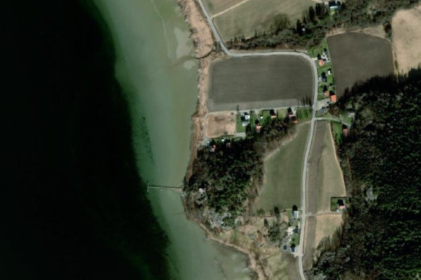Δορυφορική εικόνα της περιοχής γύρω από Gullmarsvik