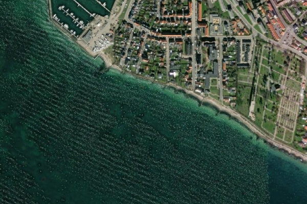 Δορυφορική εικόνα της περιοχής γύρω από Slip (Korsør)