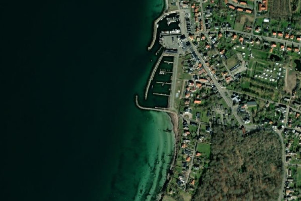 Δορυφορική εικόνα της περιοχής γύρω από Lohals Havn
