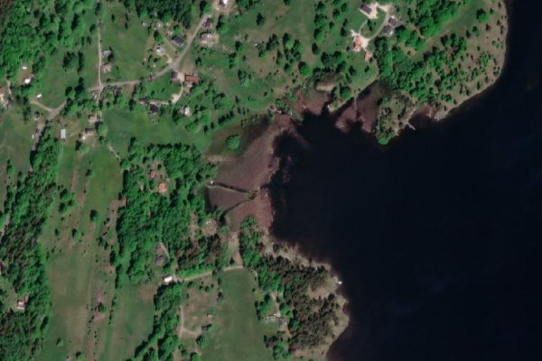 Δορυφορική εικόνα της περιοχής γύρω από Svanfjorden