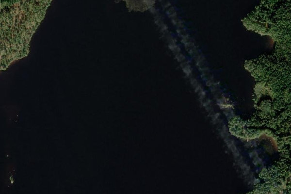 Δορυφορική εικόνα της περιοχής γύρω από Hästhultasjön