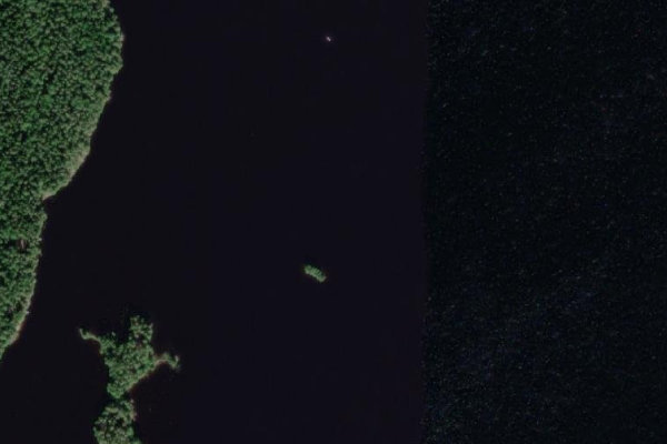 Δορυφορική εικόνα της περιοχής γύρω από Kankarisvesi