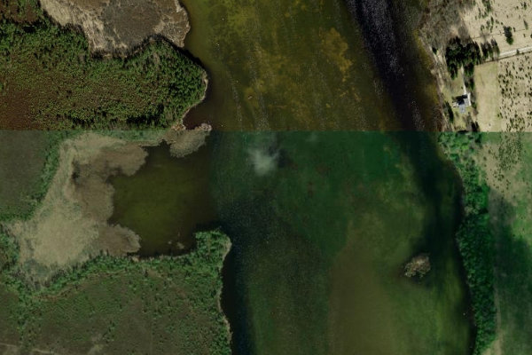 Δορυφορική εικόνα της περιοχής γύρω από Klooga järv