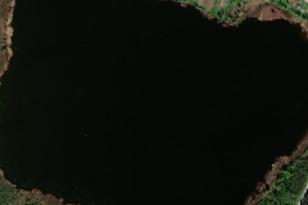 Δορυφορική εικόνα της περιοχής γύρω από Remtes ezers