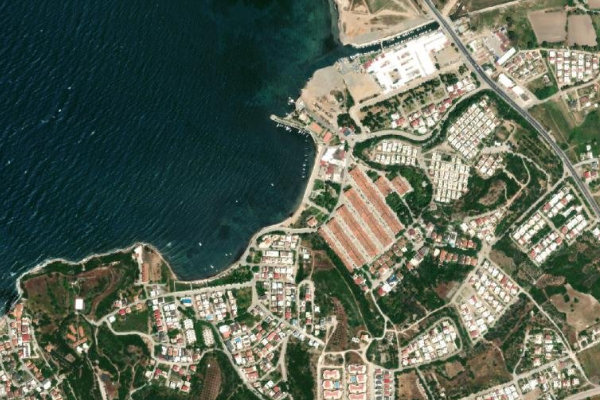 Δορυφορική εικόνα της περιοχής γύρω από Mavişehir Sahili