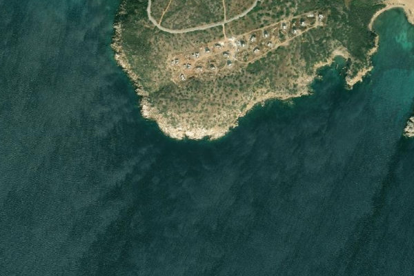 Δορυφορική εικόνα της περιοχής γύρω από Mermer Burnu