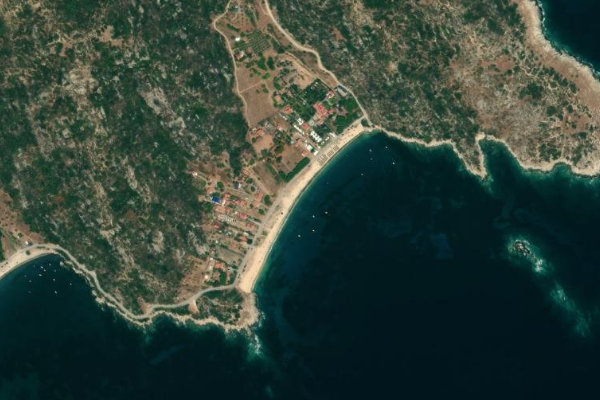 Δορυφορική εικόνα της περιοχής γύρω από Valtí