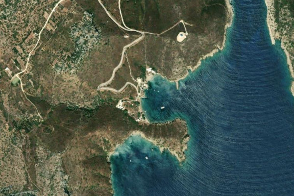 Δορυφορική εικόνα της περιοχής γύρω από Keramidhou
