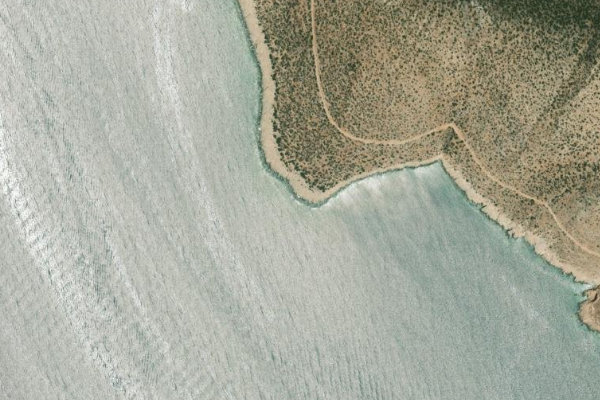 Δορυφορική εικόνα της περιοχής γύρω από Ákra Moní