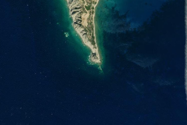 Δορυφορική εικόνα της περιοχής γύρω από Ákra Akrítas