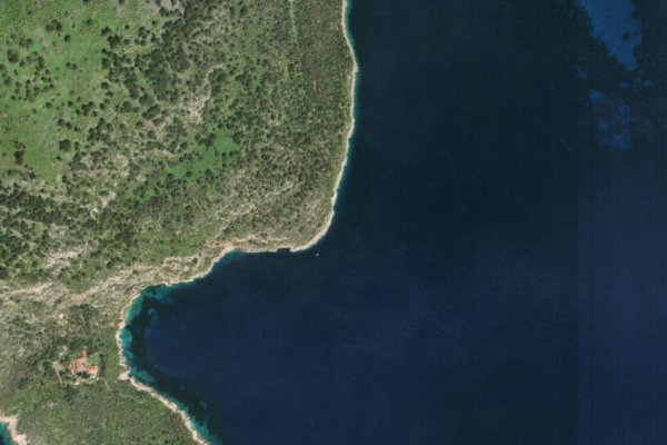 Δορυφορική εικόνα της περιοχής γύρω από Stenó Prótis
