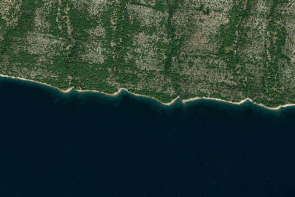 Satellite image of the area around Prisinjak