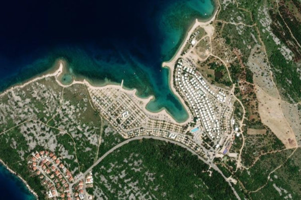Satellite image of the area around Kijec