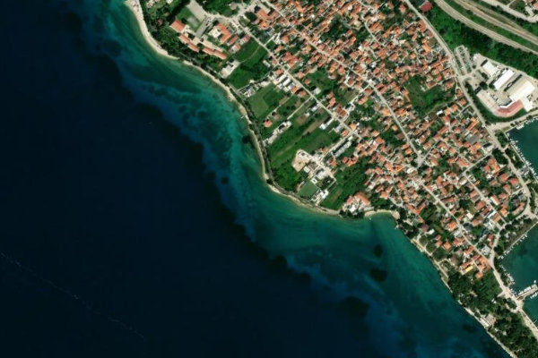 Satellite image of the area around Arbanasi
