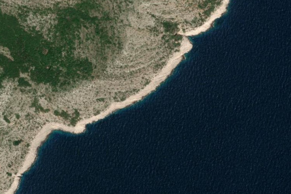 Satellite image of the area around Barje
