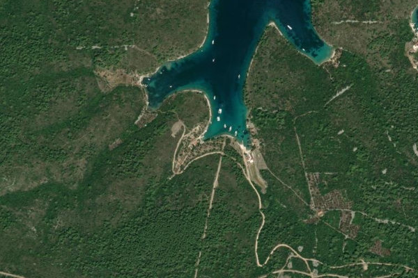Satellite image of the area around Srida