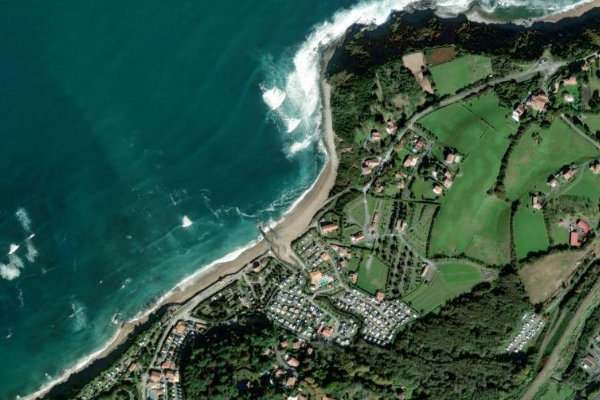 Satellite image of the area around Erromardie