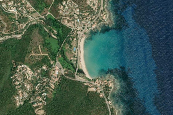 Satellite image of the area around Tarco