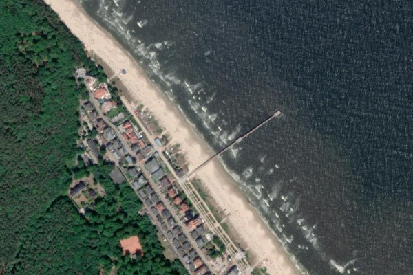 Satellite image of the area around Bansin